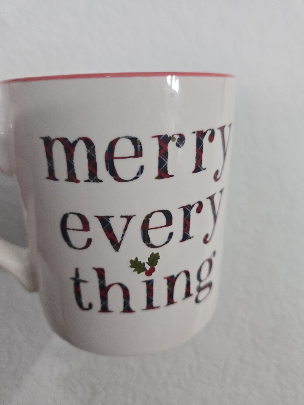 Merry Everything mug holidays celebrations coffee cup stoneware mug  NEW